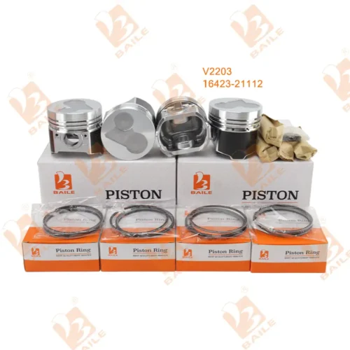 kubota V2203 engine 16423-21112 piston set from baileparts