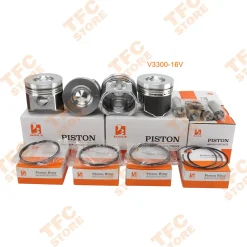 kubota V3300 engine 16V piston set 1C050-2112, 1C010-21110, 1G557-21110, 1G527-21110, 1C011-21110, 1C041-21110, 1C040-21110 from baileparts.