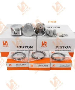 yanmar 3TNE68 engine piston set 119265-22940 STD 68mm engine part_baileparts